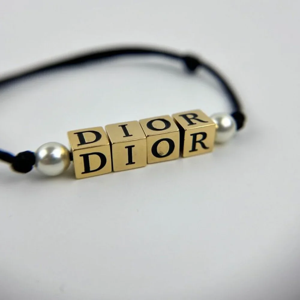 Christian Dior Accessories Bracelet Bangle Logo Gold Vintage - Picture 6 of 14